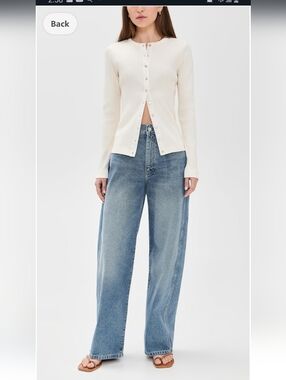 DL1961 31"InseaTaylor Relaxed Barrel Ultra High Rise Jeans in Salt Water Size 26
